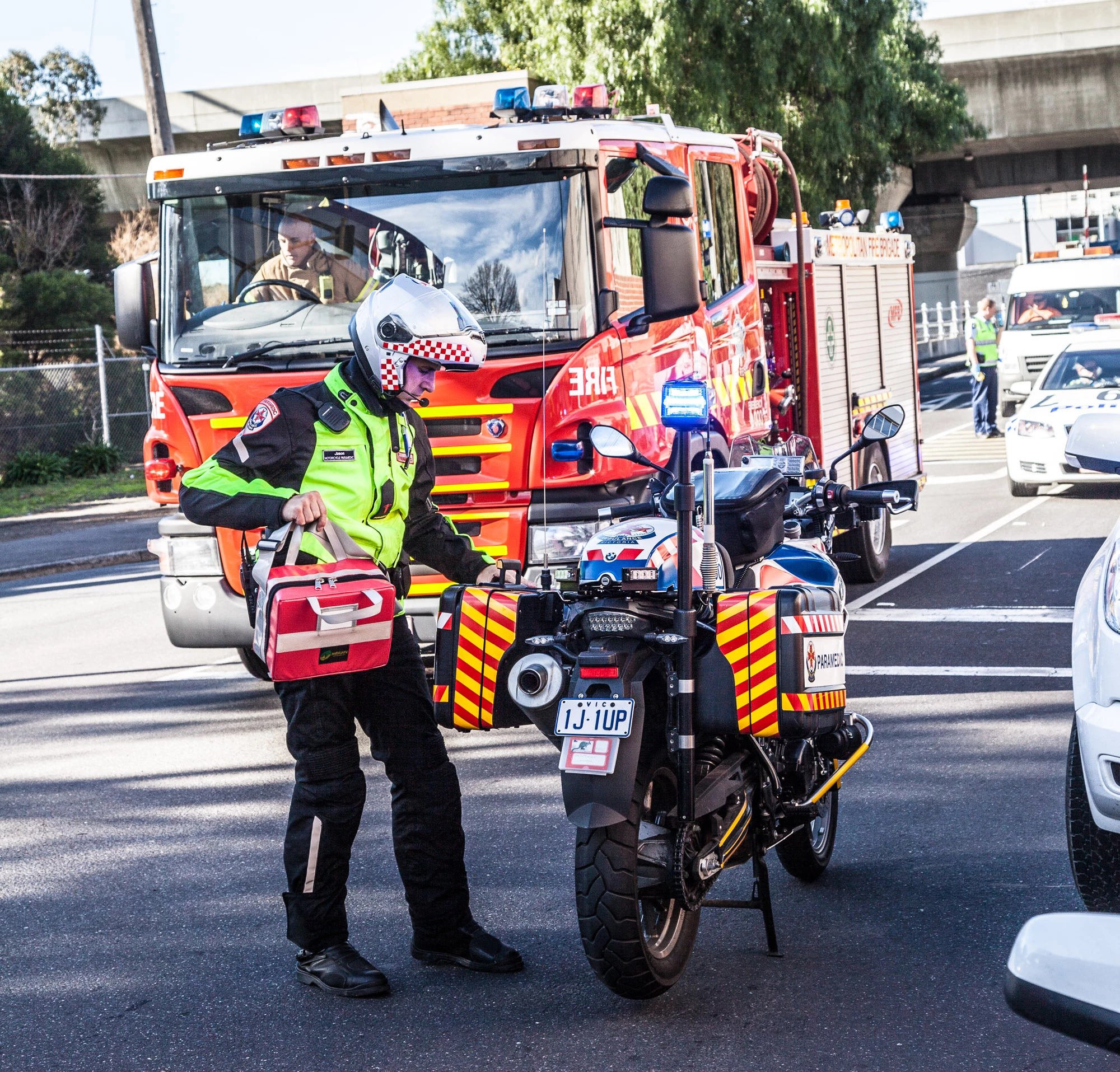 "The trauma kit's the kit of choice for this kind of thing. We do our diagnostics on every patient. that might tell us if they're in significant pain and perhaps not telling us. Some are very hardy - others don't have such a high tolerance to pain."