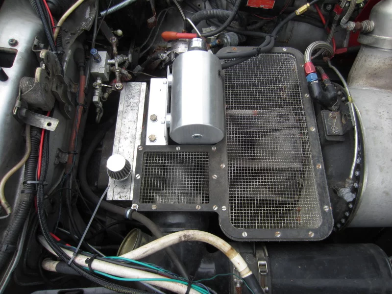 The car's ex-US Air Force Garrett GTP turboshaft engine