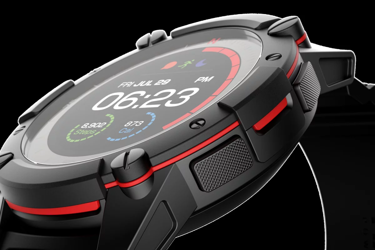The PowerWatch 2 adds a solar cell and a color display to the original PowerWatch design