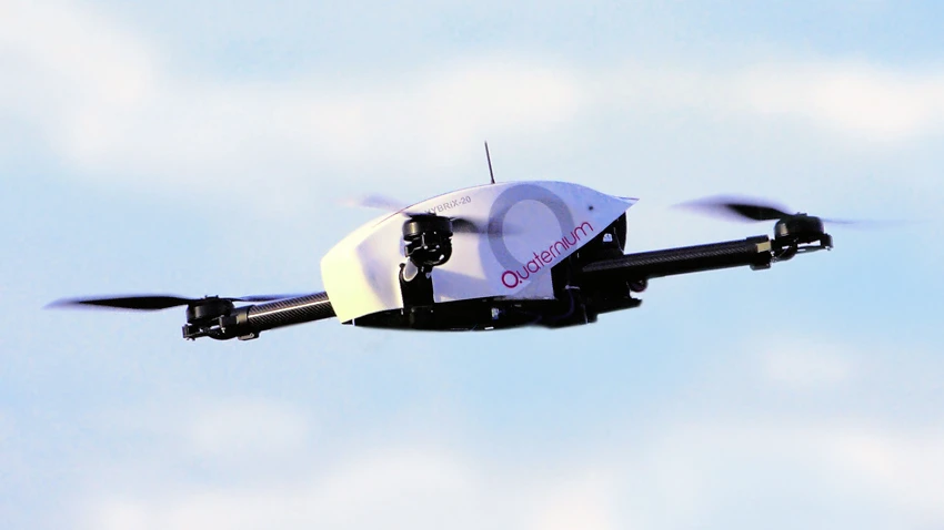 The HYBRiX.20 fuel-electric quadcopter in action