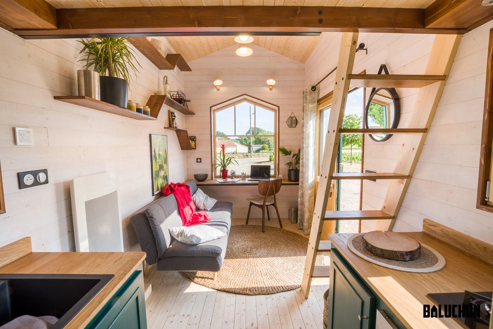 The Hauméa tiny house measures 6 m (19.6 ft) long