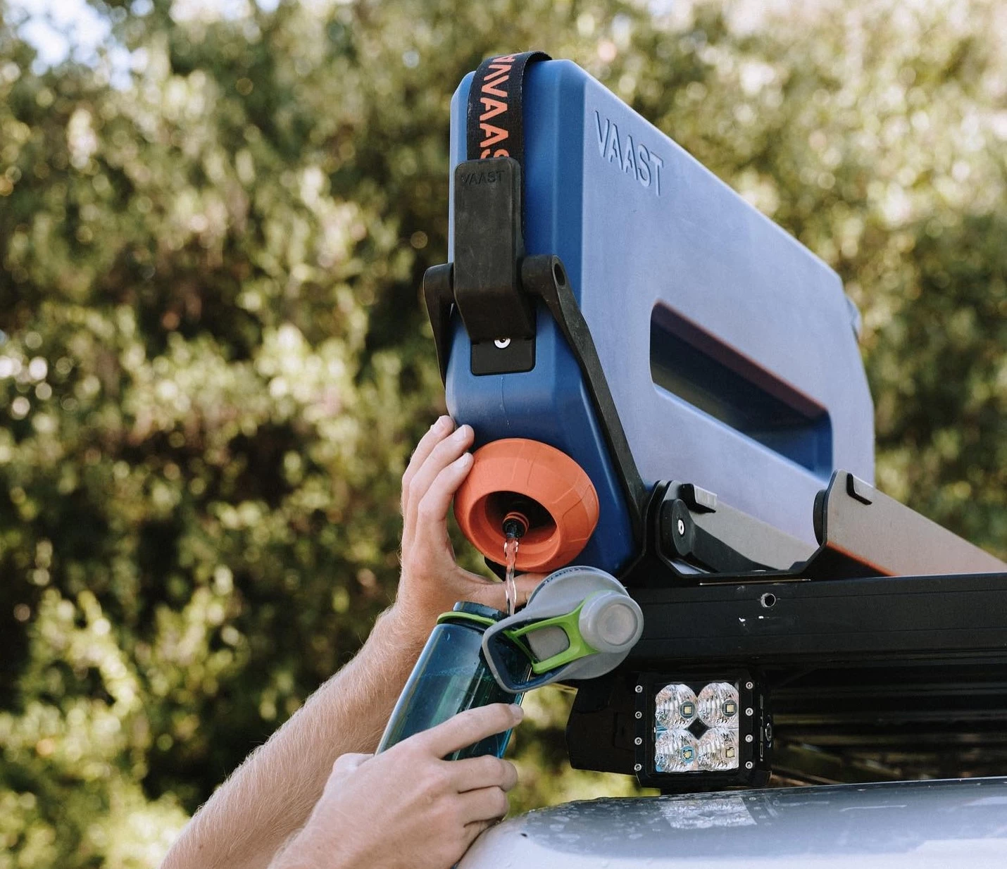A simple twist of the outer ring opens up the tap
