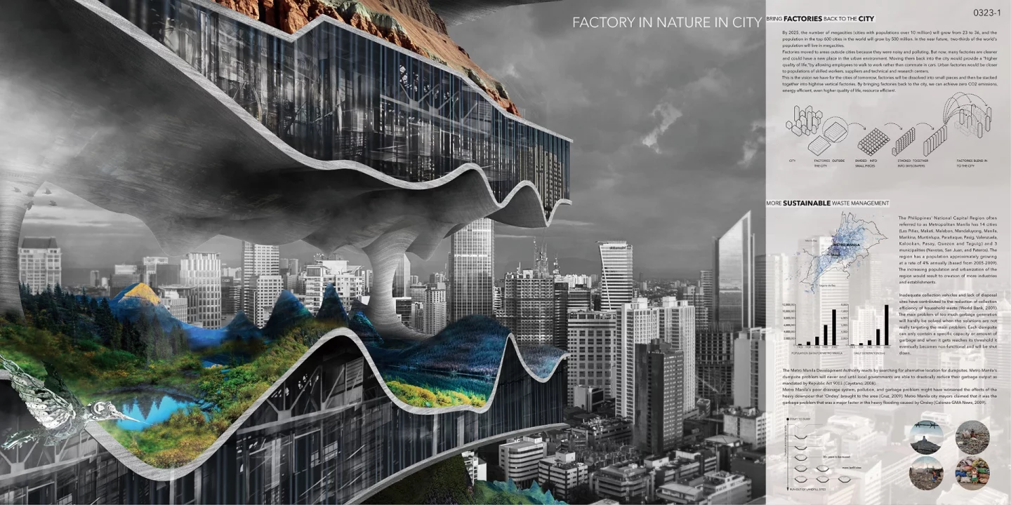 Vertical Factories in Megacities aims to bring factories back into the center of modern inner-city life