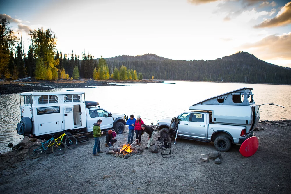 Finding serenity with EarthCruiser's latest: the EXD (left) and MOD truck campers