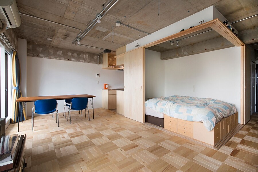 Opening the doors gives the more a more spacious and relaxed feeling (Photo: Katsumi Hirabayashi)