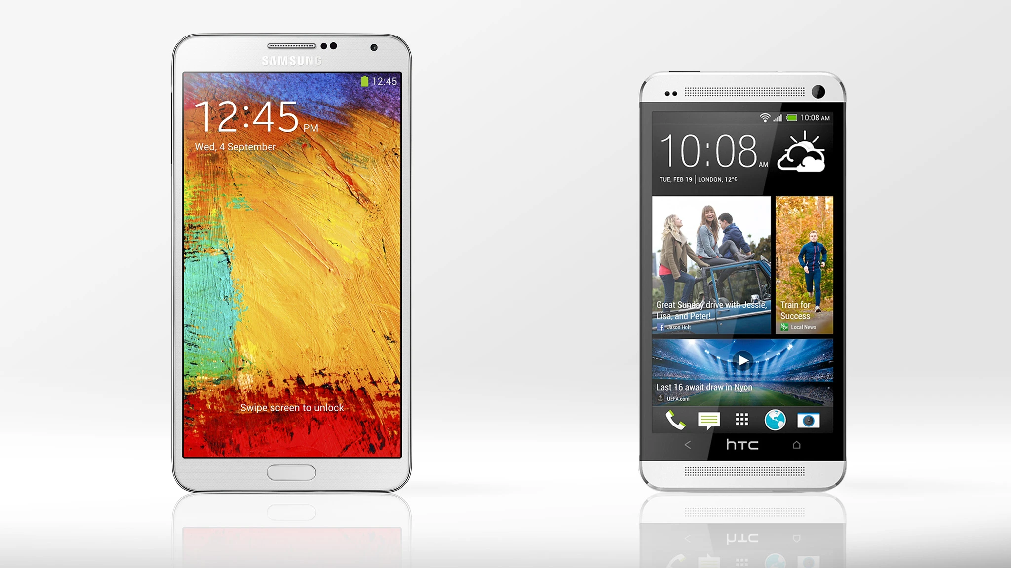 Gizmag compares the features and specs of the new Samsung Galaxy Note 3 and HTC's looker of a flagship, the One