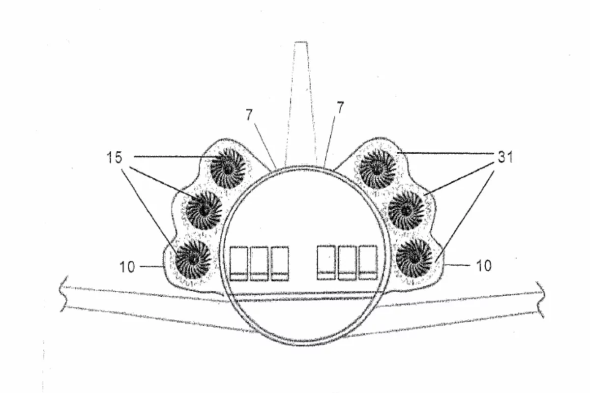 Airbus envisions an airliner with engines wrapped around the fuselage