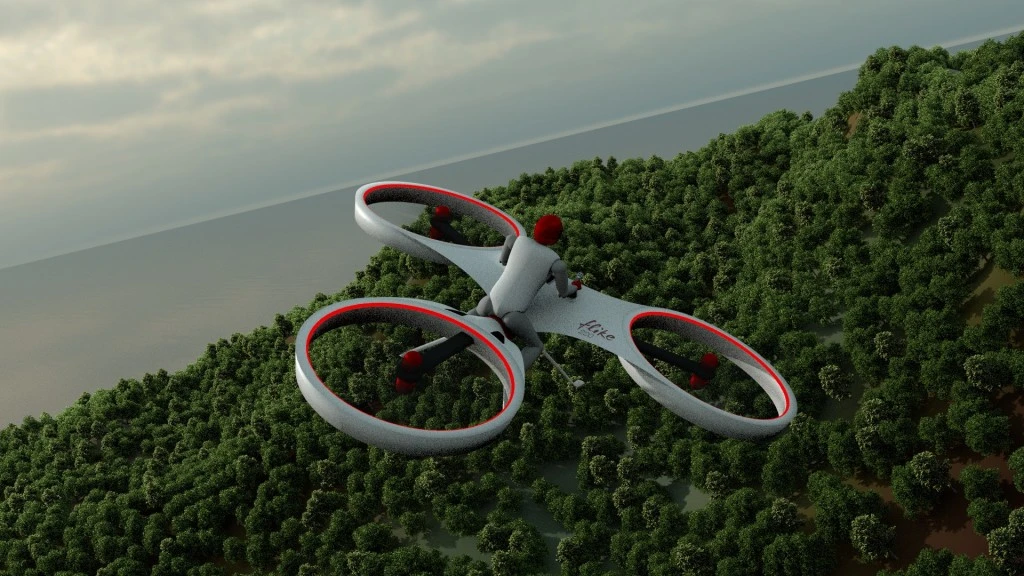 Computer rendering of a possible commercial version of the Flike
