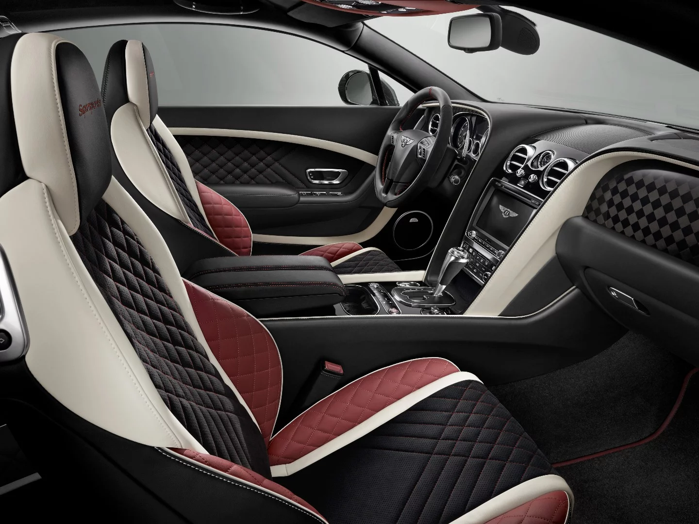 The new Bentley Continental Supersports interior features liberal dashings of Alcantara