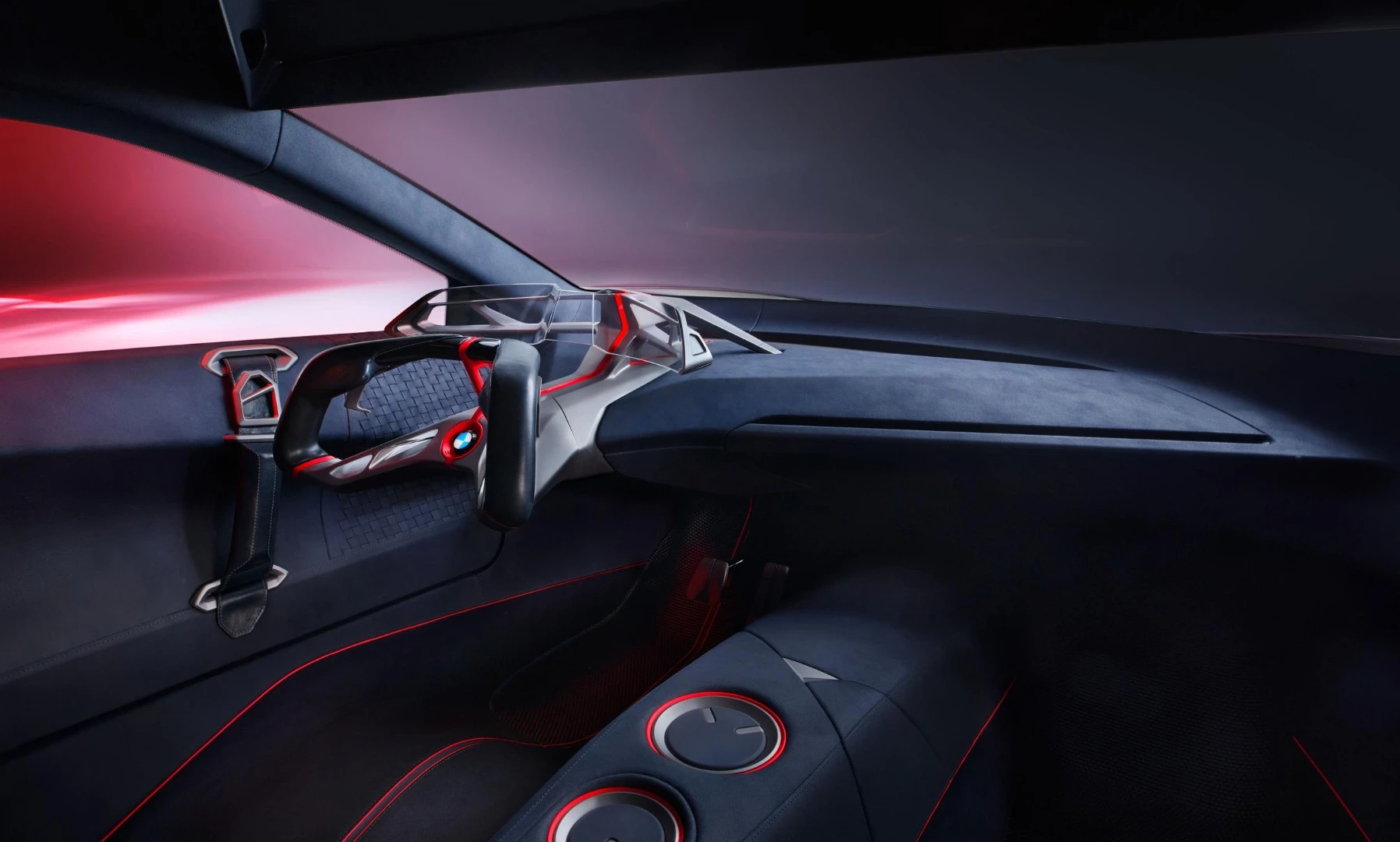 BMW strips away extraneous controls and displays, putting virtually everything directly in front of the driver