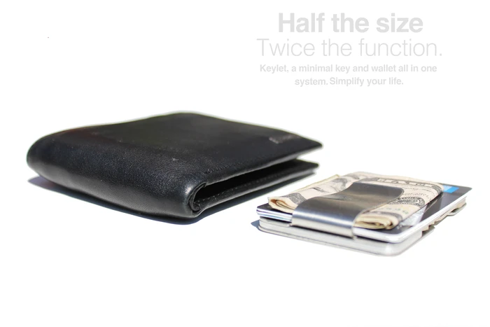 The KeyLet is designed to be far thinner than a wallet