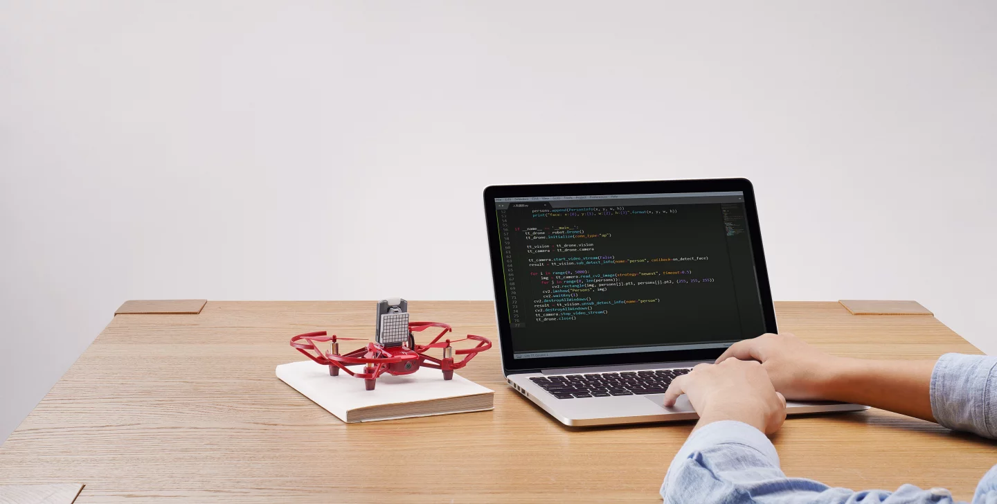 Students can learn the coding skills needed to control the RoboMaster TT drone