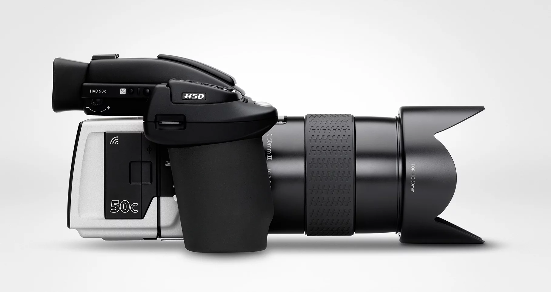 The Hasselblad H5D-50c with Wi-Fi is, as the name suggests, a Wi-Fi enabled version of its H5D-50c