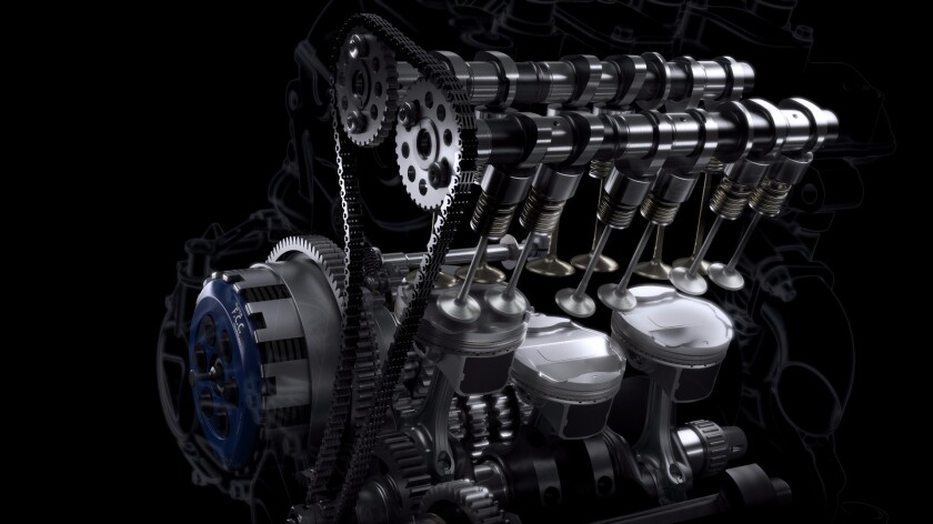 Triumph's Street Triple 765 engine: significant changes will be made to develop the motor for Moto2 use