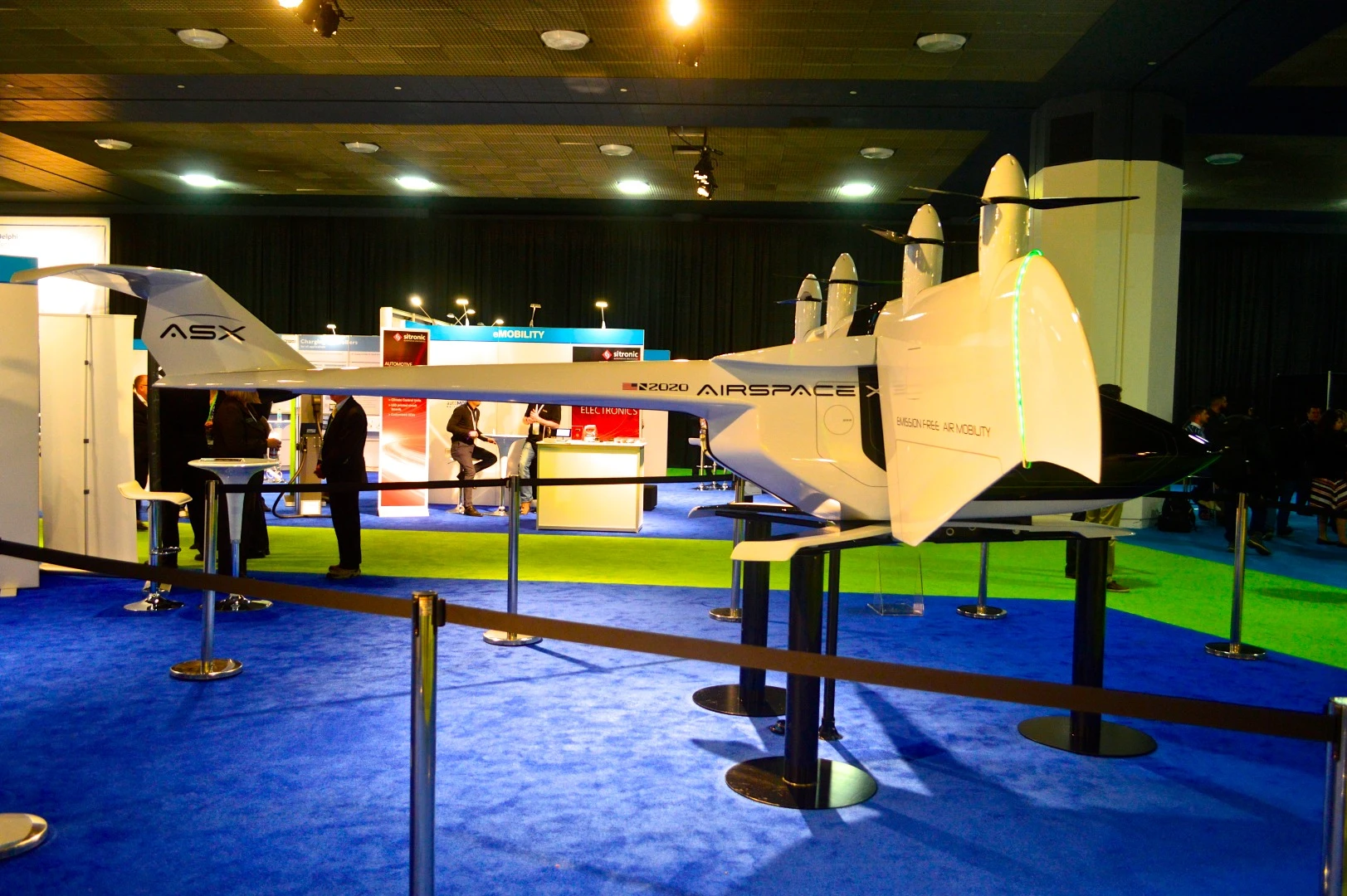 AirSpaceX shows off its Mobi-One model at the North American International Auto Show