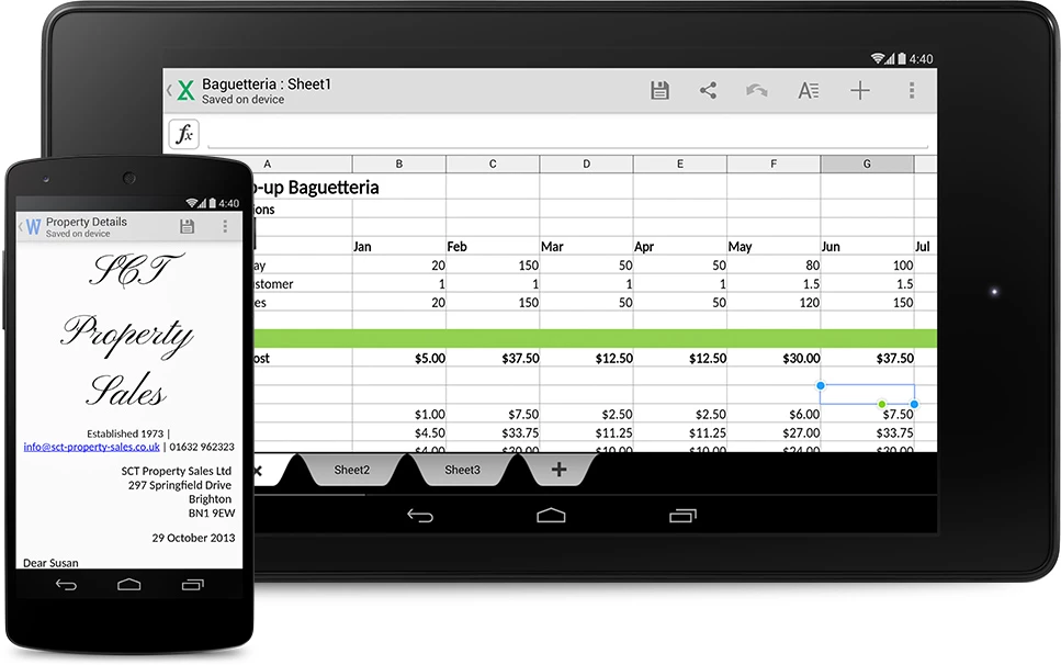Quickoffice in KitKat