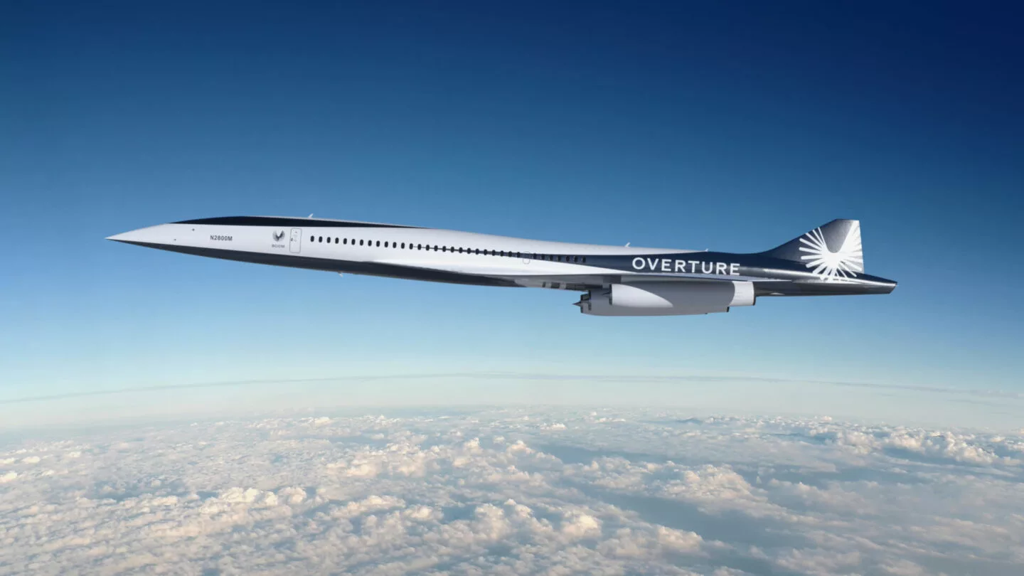 Rendering of the Overture supersonic airliner