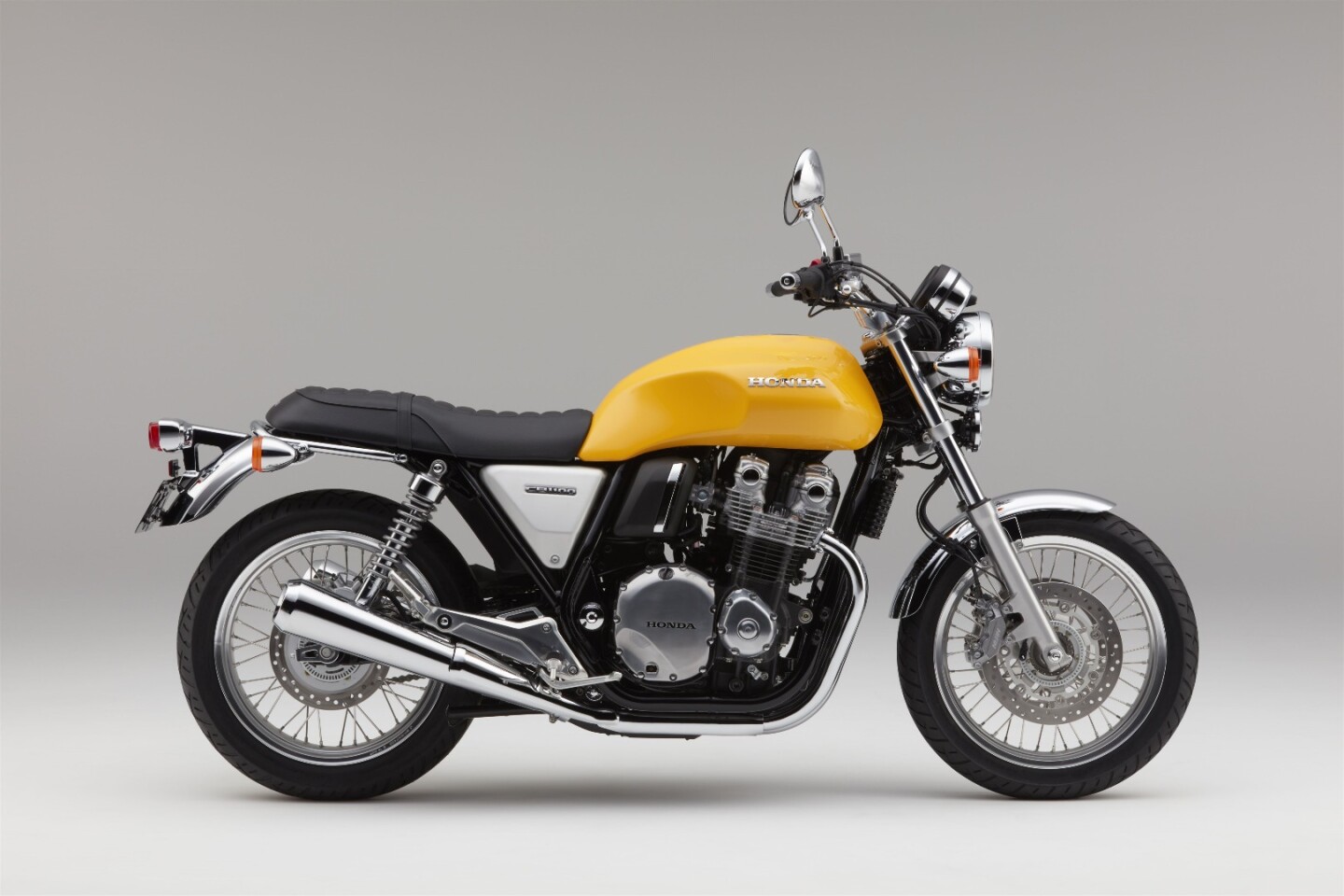 The 2017 Honda CB1100EX in Pearl Shining Yellow color