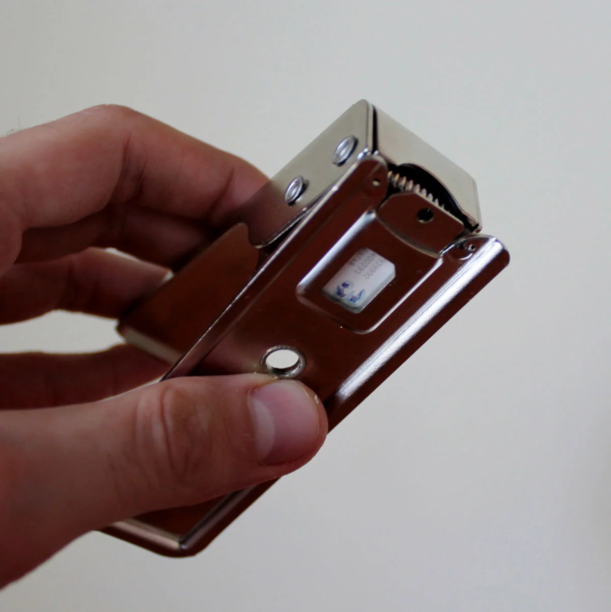 A micro-SIM card in place for trimming