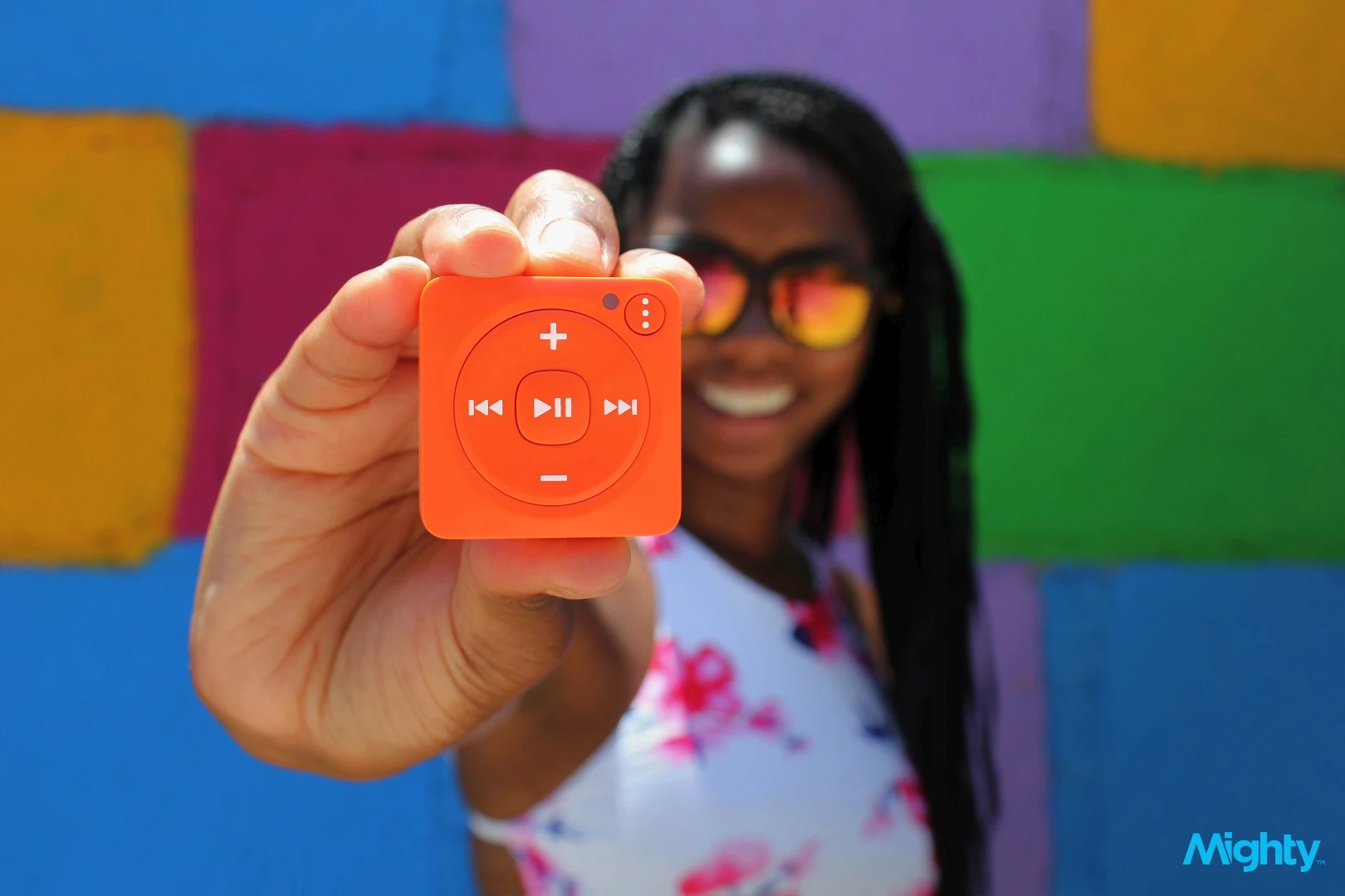 The Mighty music player has no screen, and is controlled using physical buttons