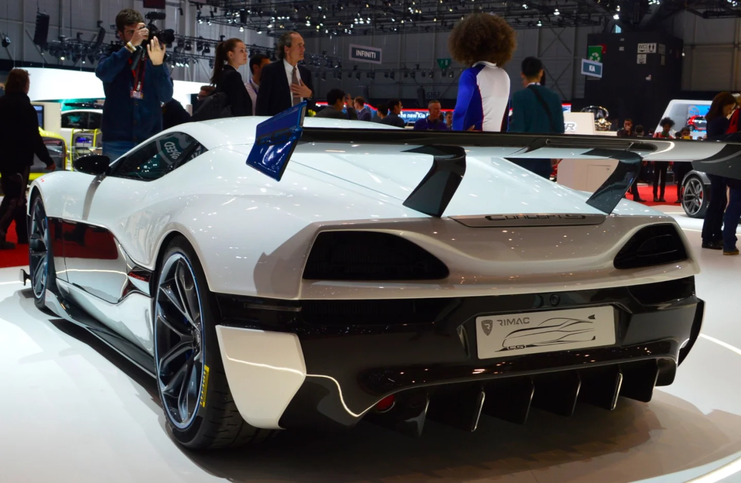 The aerodynamics kit includes a diffuser and rear wing