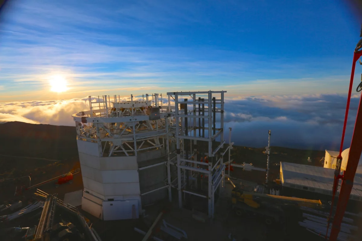 Sunrise at the DKIST construction site on December 3, 2014 (Photo: Brett Simison)