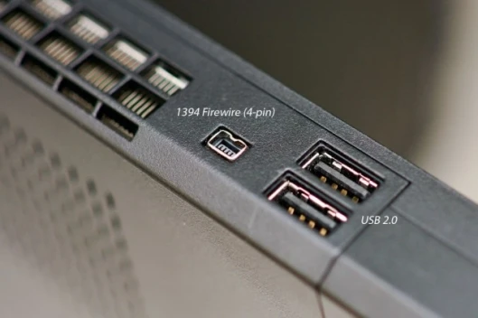 ThinkPad W700ds left side expansion ports