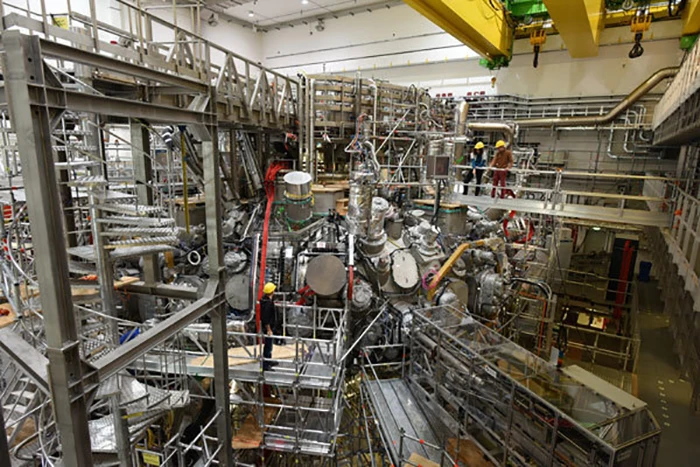 Assembly of the Wendelstein 7-x stellarator was completed in April of last year