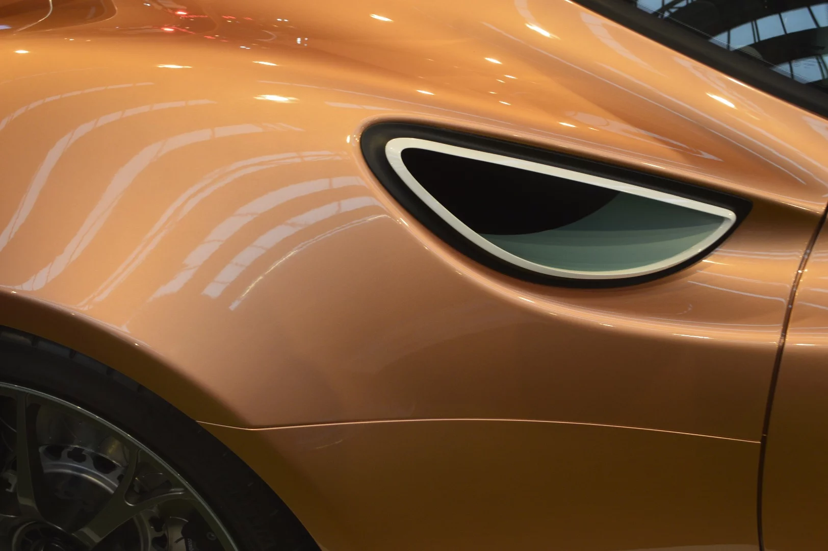 The Artega Scalo's distinctive LED headlamps