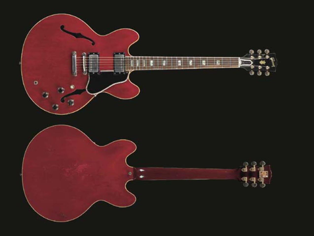 This 1964 Gibson ES-335 TDC hollow-body electric guitar was originally purchased by Clapton in 1964, and was used throughout his career, playing a role in the music of the Yardbirds, Cream, Blind Faith, John Mayall’s Bluesbreakers and his post-addiction solo career, becoming one of Slowhand's principal stage-used guitars during the nineties. It sold for $847,500 at a Christies auction on 24 June, 2004