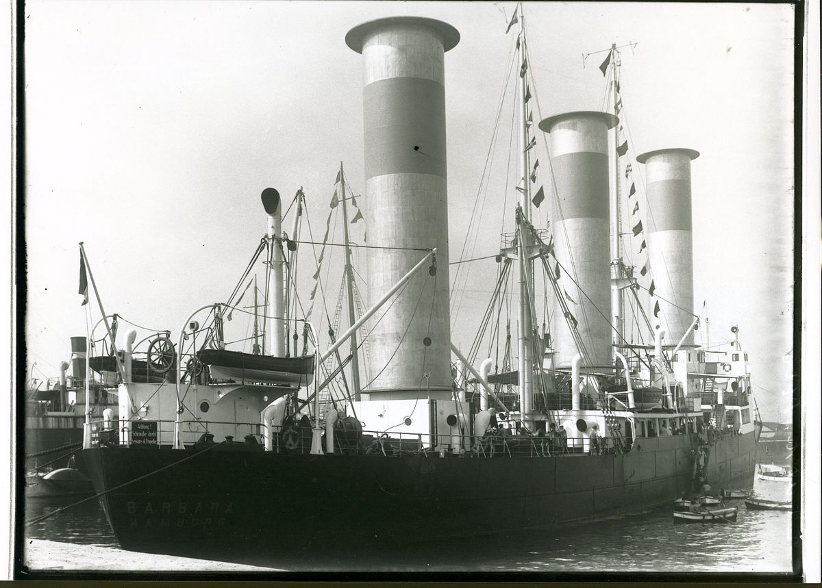 The Barbara, designed from the ground up with Flettner's rotorsail technology in mind