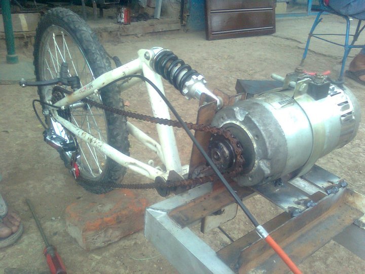 The Solaron's motor assembly