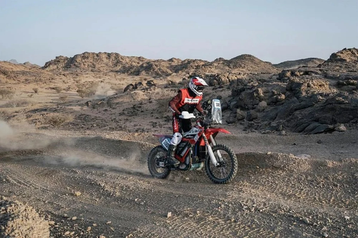 The Segway X1000 as seen participating in the “Future Mission 1000” category of Dakar
