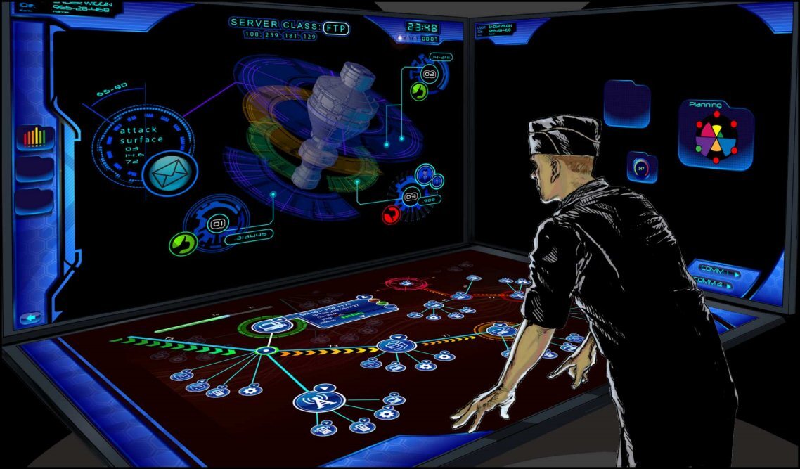 What a cyberwarfare bRight workstation of the future might look like