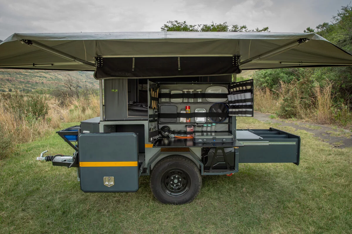 The Bundutec awning offers three sides of shade