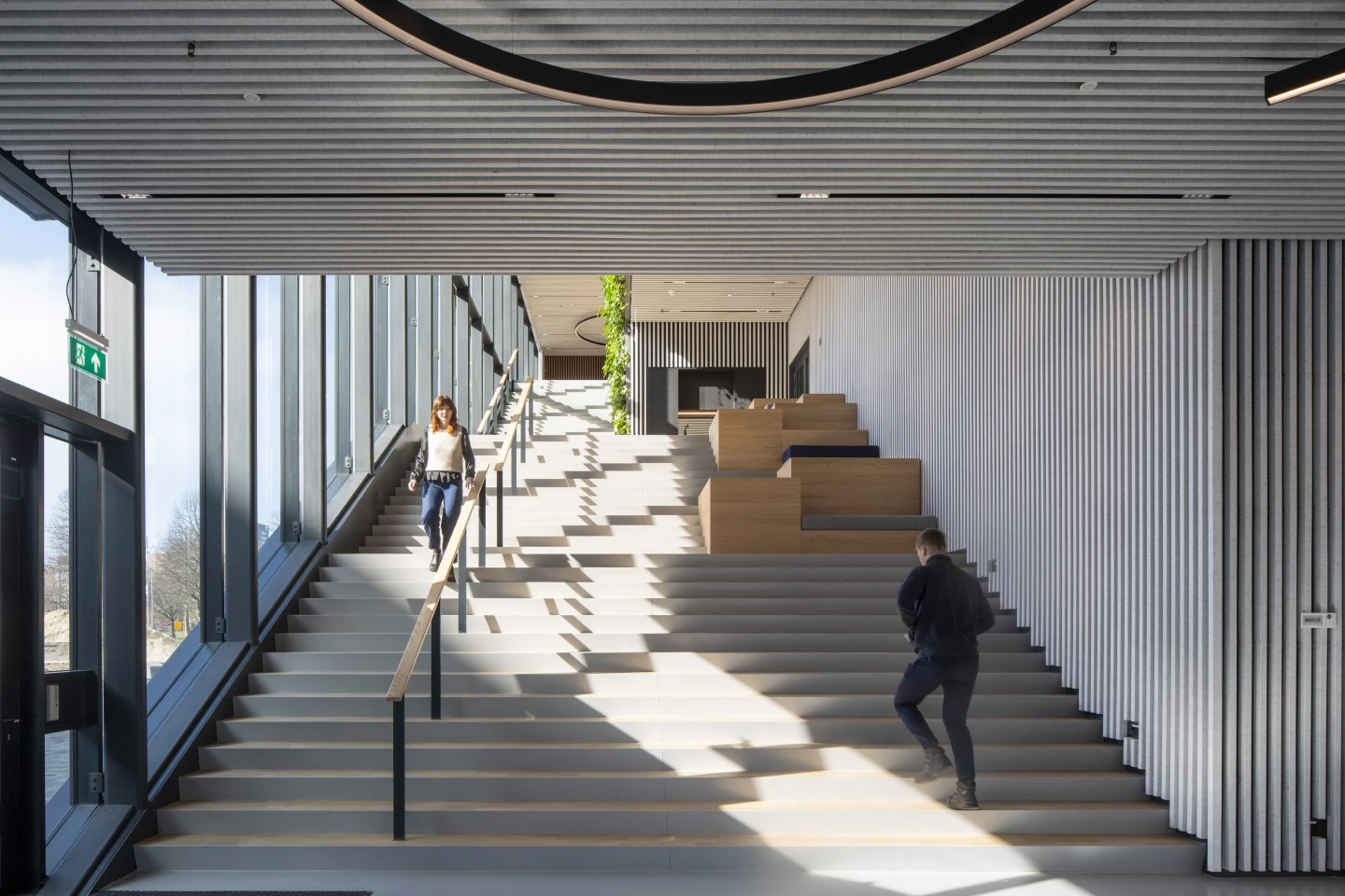 Matrix One's staircase is envisioned as the social hub of the building