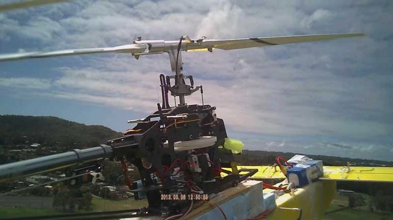 On board image from low tail tests