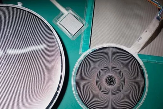 The plastic sheets can be made to different sizes like the credit card size and circular pads designed for electronic drum pads shown here