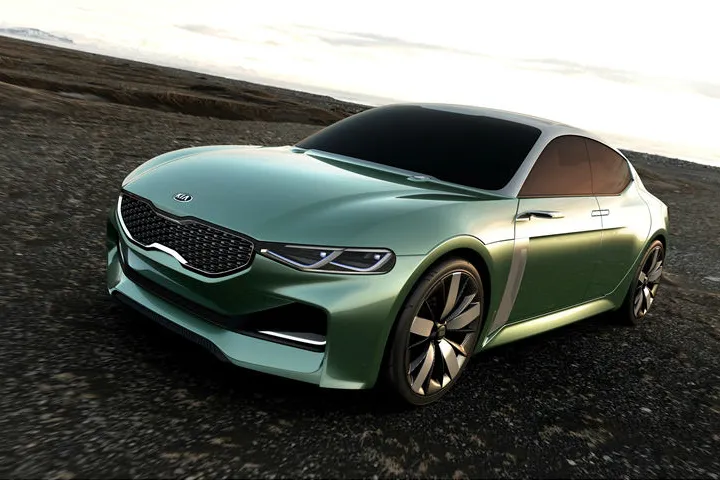 The Kia Novo concept is a 1.6 l (0.35 gal) fastback coupé