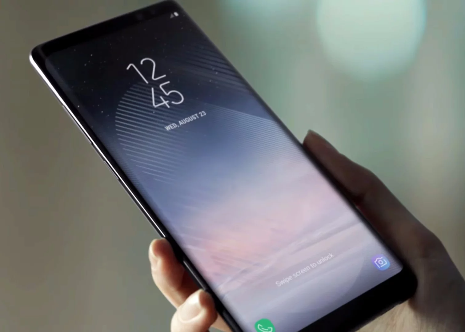 The phone follows the Infinity Display template of the Galaxy S8 phones