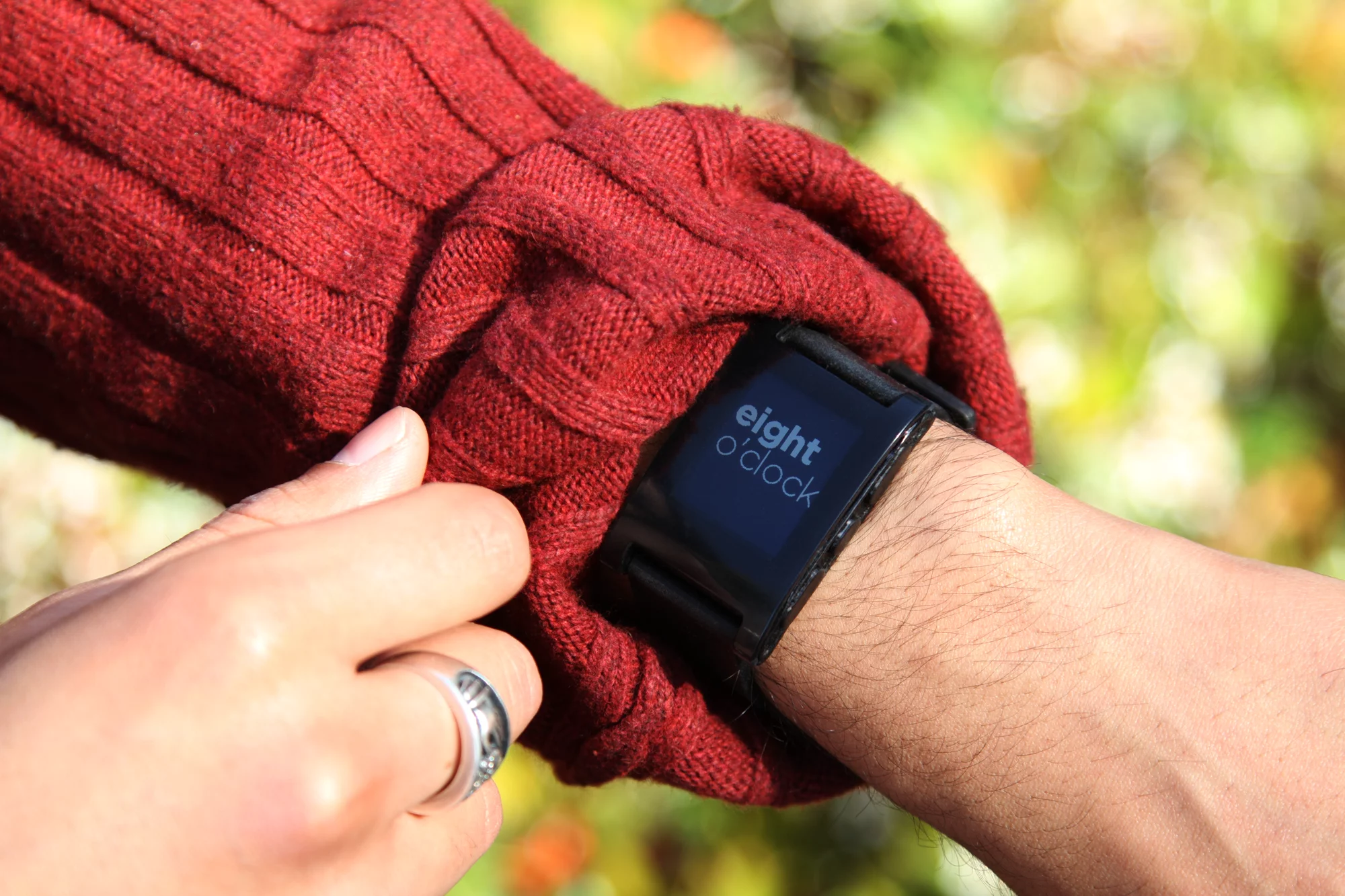 The Pebble smartwatch