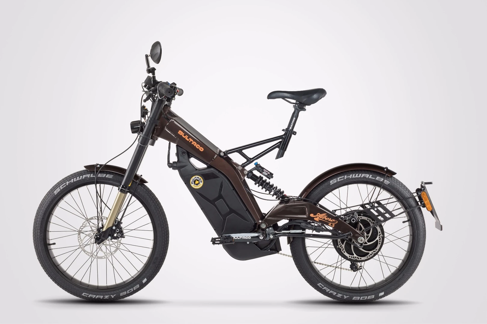 The Albero rides on 24-inch wheels with 2.35-inch tires