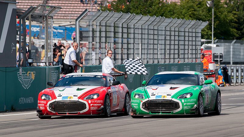 Zig and Zag Zagato V12's at Nurburgring