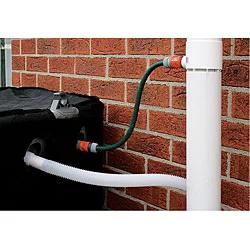 Aussietank gets hooked up to a down pipe