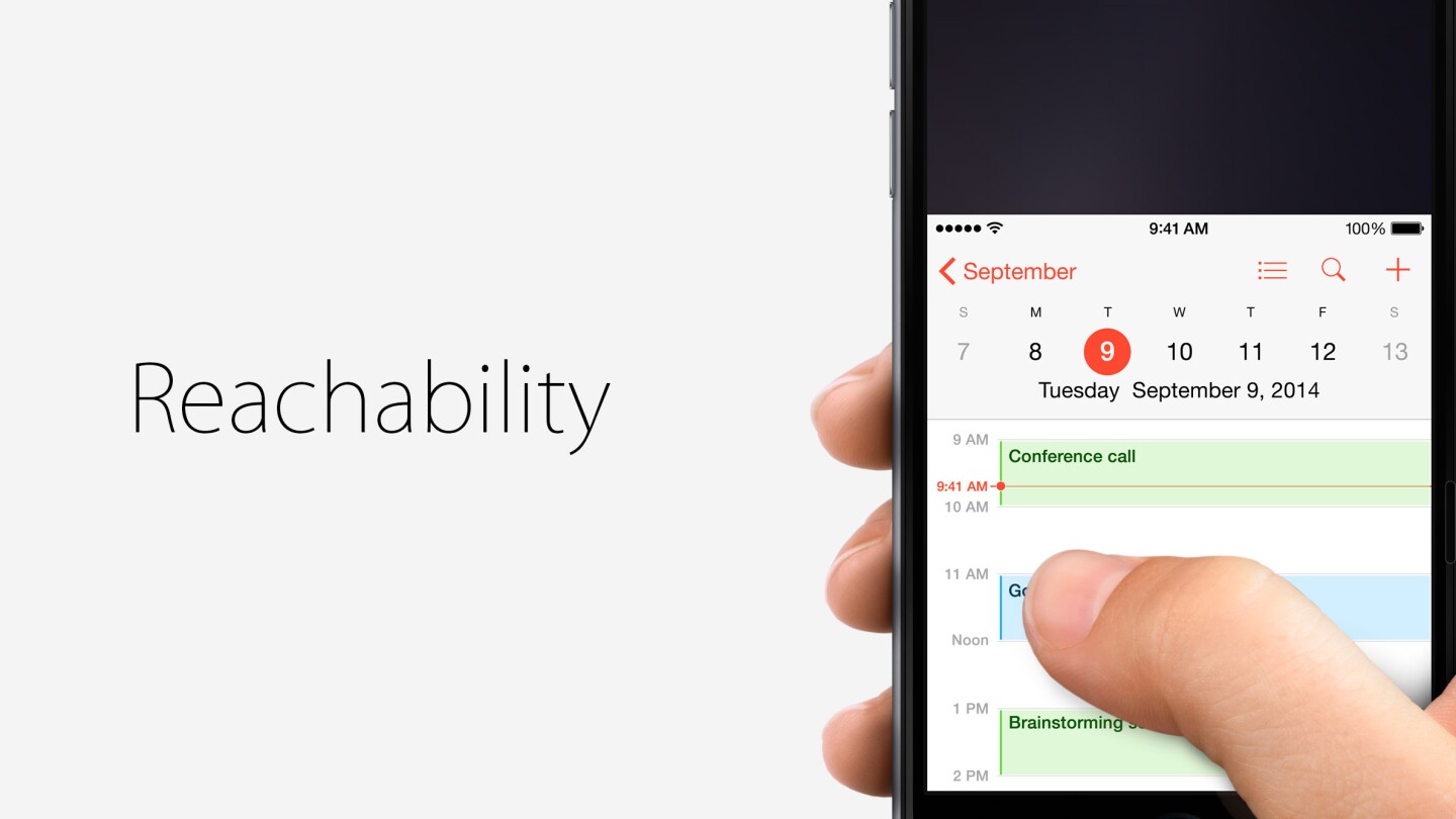 Reachability is Apple's version of one-handed mode for its new phablet