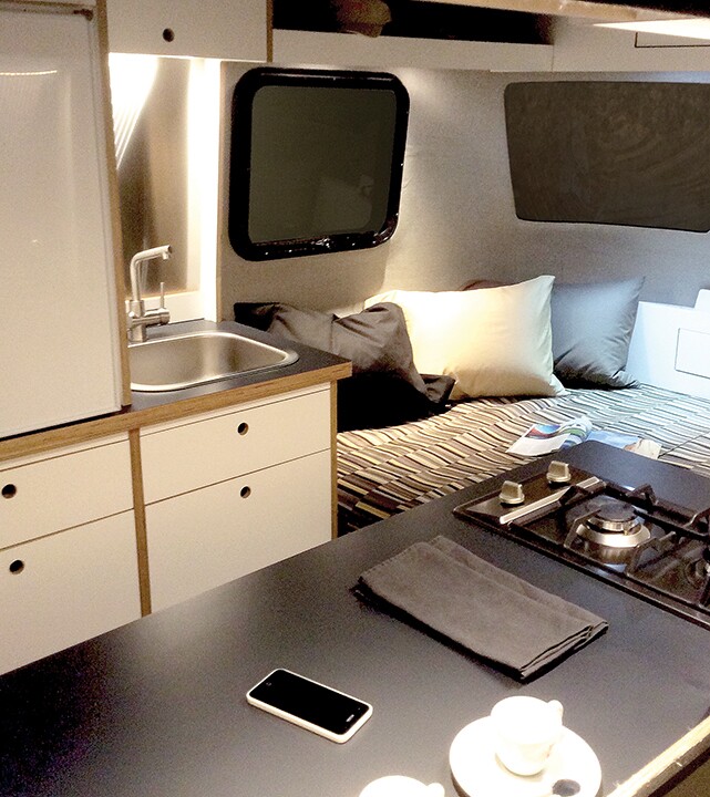 Inside the Nest Caravan