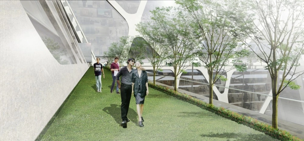 This impressive "Earthscraper" is a solution to Mexico City's dense population (Image: BNKR Aquitectura)