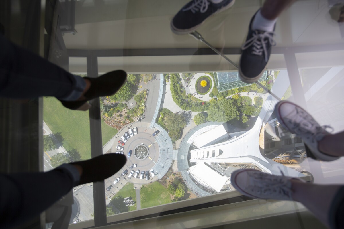 176 tons of new glass were used in a renovation of Seattle's Space Needle tower