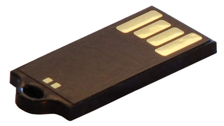 The Wink USB Drive doesn't have a protective cap but is rugged enough to live on your keychain