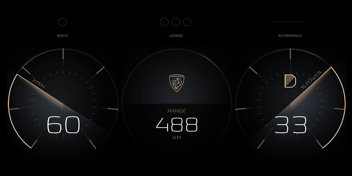 Most of the e-Legend's retro design is outside, but it also brings some classic (digitally rendered) instruments
